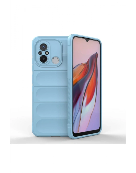 Newface Xiaomi Redmi 12C Kılıf Optimum Silikon - Sky Blue