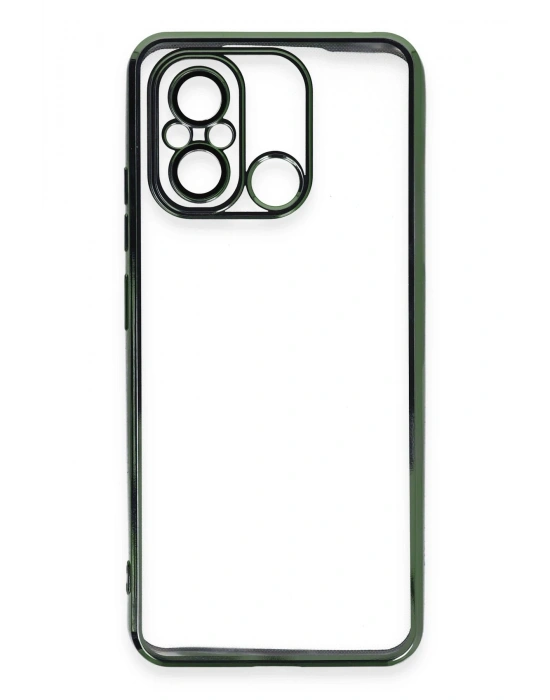 Newface Xiaomi Redmi 12C Kılıf Razer Lensli Silikon - Yeşil