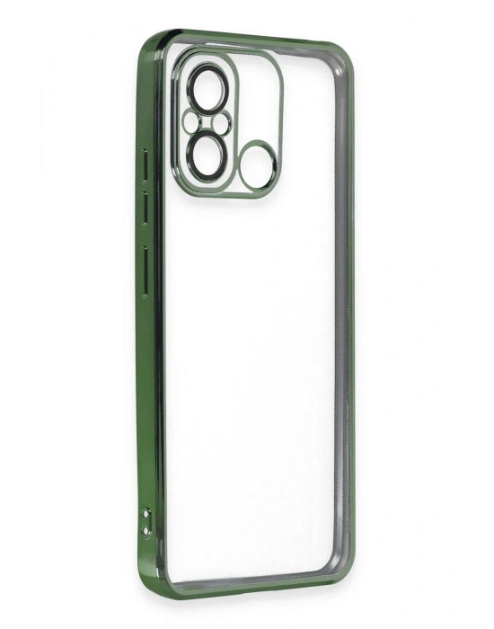 Newface Xiaomi Redmi 12C Kılıf Razer Lensli Silikon - Yeşil