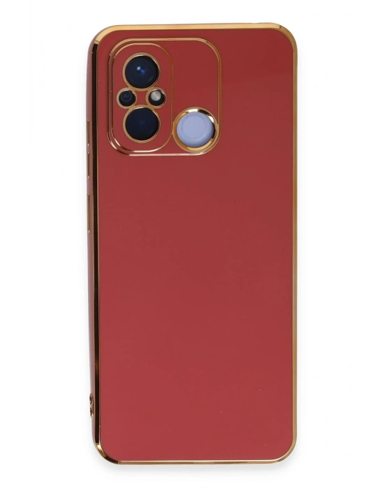 Newface Xiaomi Redmi 12C Kılıf Volet Silikon - Kırmızı