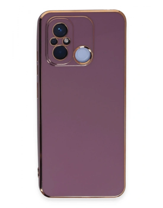 Newface Xiaomi Redmi 12C Kılıf Volet Silikon - Mor