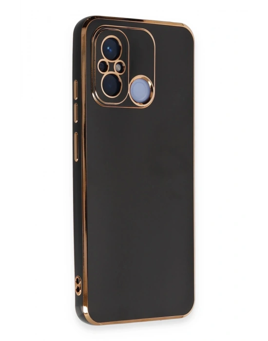 Newface Xiaomi Redmi 12C Kılıf Volet Silikon - Siyah