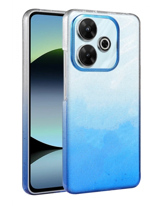 Newface Xiaomi Redmi 13 4G Glossy Kapak - Mavi