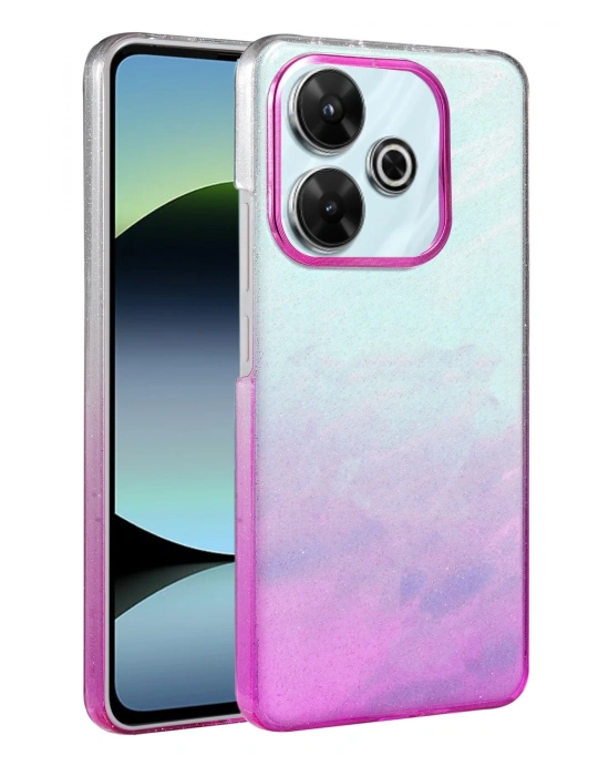 Newface Xiaomi Redmi 13 4G Glossy Kapak - Mor