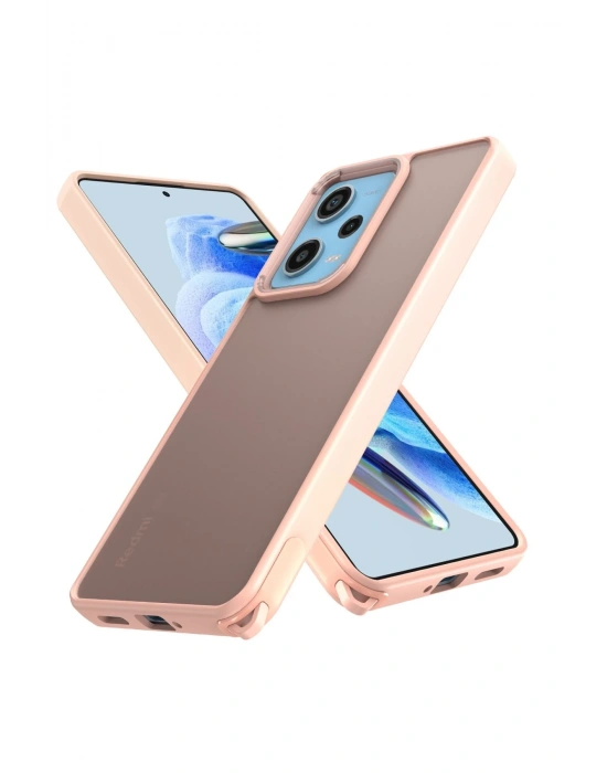 Newface Xiaomi Redmi 13 4G Kılıf Elegant Kapak - Pudra