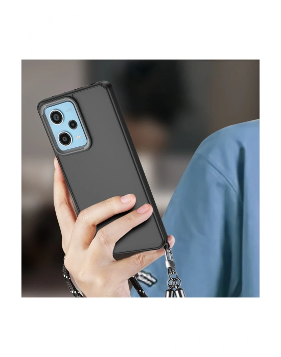 Newface Xiaomi Redmi 13 4G Kılıf Elegant Kapak - Siyah