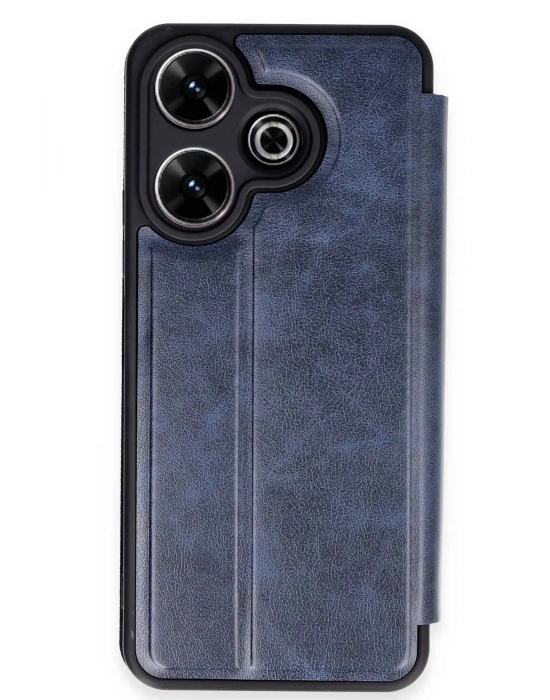 Newface Xiaomi Redmi 13 4G Kılıf Flip Cover - Lacivert