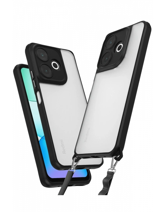 Newface Xiaomi Redmi 13 4G Kılıf Penta Silikon Kılıf - Siyah