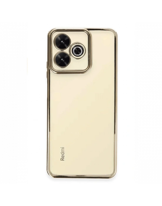 Newface Xiaomi Redmi 13 4G Kılıf Razer Lensli Silikon - Gold