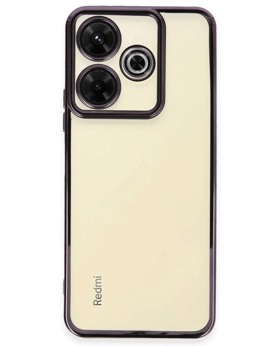 Newface Xiaomi Redmi 13 4G Kılıf Razer Lensli Silikon - Mor