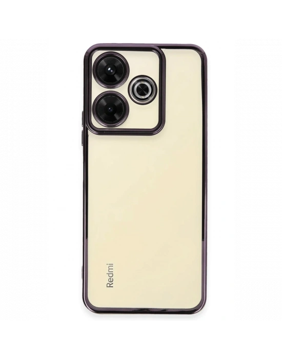 Newface Xiaomi Redmi 13 4G Kılıf Razer Lensli Silikon - Mor