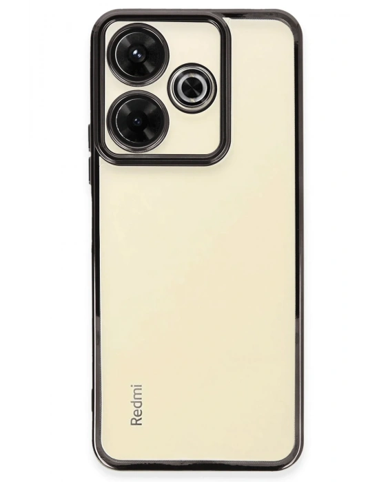 Newface Xiaomi Redmi 13 4G Kılıf Razer Lensli Silikon - Siyah