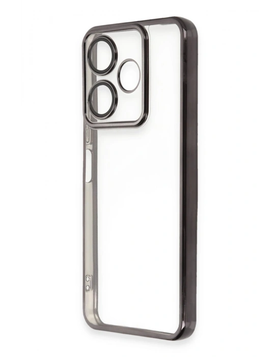 Newface Xiaomi Redmi 13 4G Kılıf Razer Lensli Silikon - Siyah