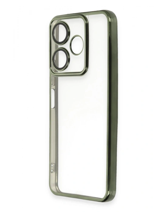 Newface Xiaomi Redmi 13 4G Kılıf Razer Lensli Silikon - Yeşil