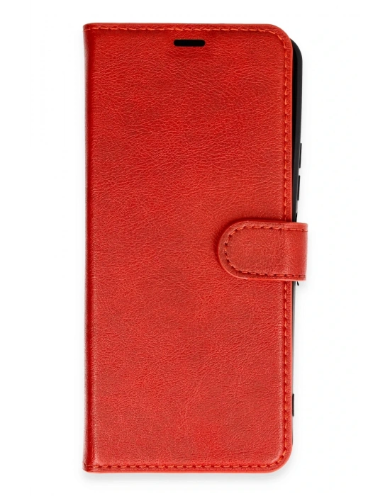 Newface Xiaomi Redmi 13 4G Kılıf Trend S Plus Kapaklı Kılıf - Kırmızı