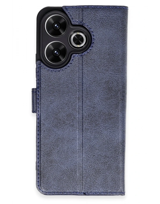 Newface Xiaomi Redmi 13 4G Kılıf Trend S Plus Kapaklı Kılıf - Lacivert