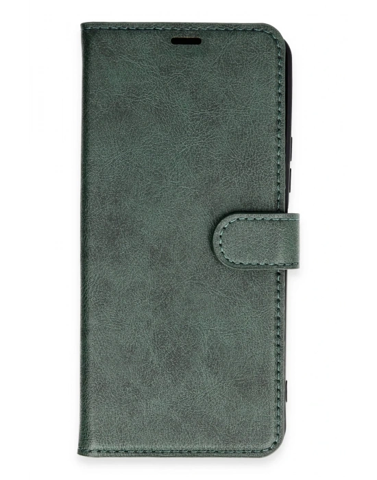 Newface Xiaomi Redmi 13 4G Kılıf Trend S Plus Kapaklı Kılıf - Yeşil