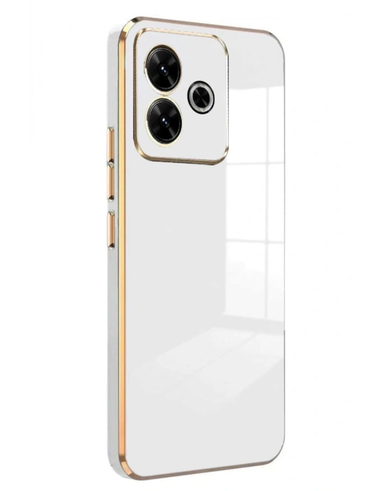 Newface Xiaomi Redmi 13 4G Kılıf Volet Silikon - Beyaz