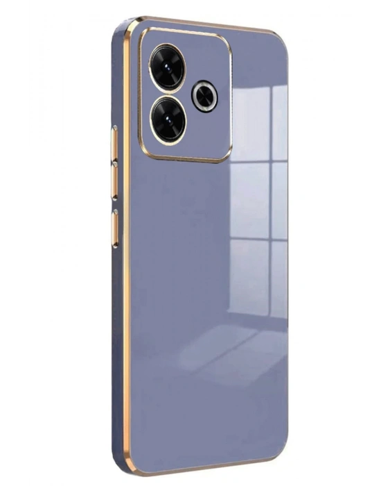 Newface Xiaomi Redmi 13 4G Kılıf Volet Silikon - Mavi