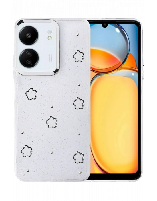 Newface Xiaomi Redmi 13C Fiyonk Desenli Kapak - Desen 8