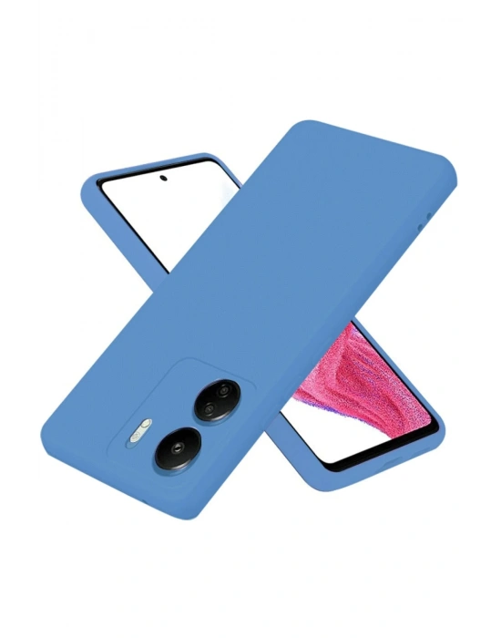 Newface Xiaomi Redmi 13C Kılıf First Silikon - Mavi