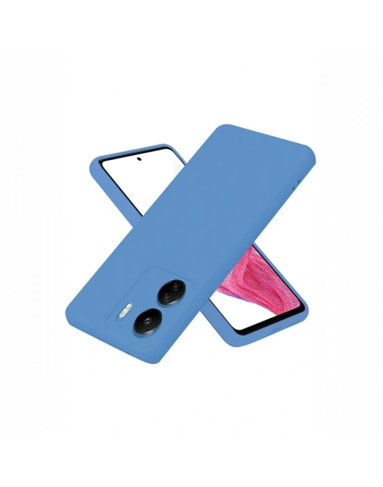 Newface Xiaomi Redmi 13C Kılıf First Silikon - Mavi