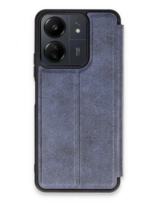 Newface Xiaomi Redmi 13C Kılıf Flip Cover - Lacivert