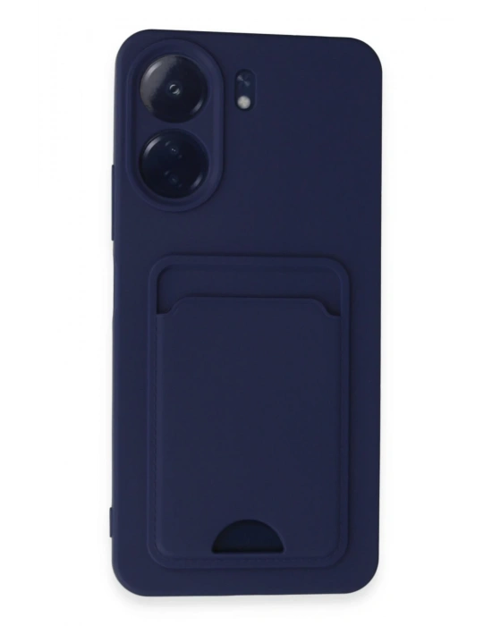 Newface Xiaomi Redmi 13C Kılıf Kelvin Kartvizitli Silikon - Lacivert