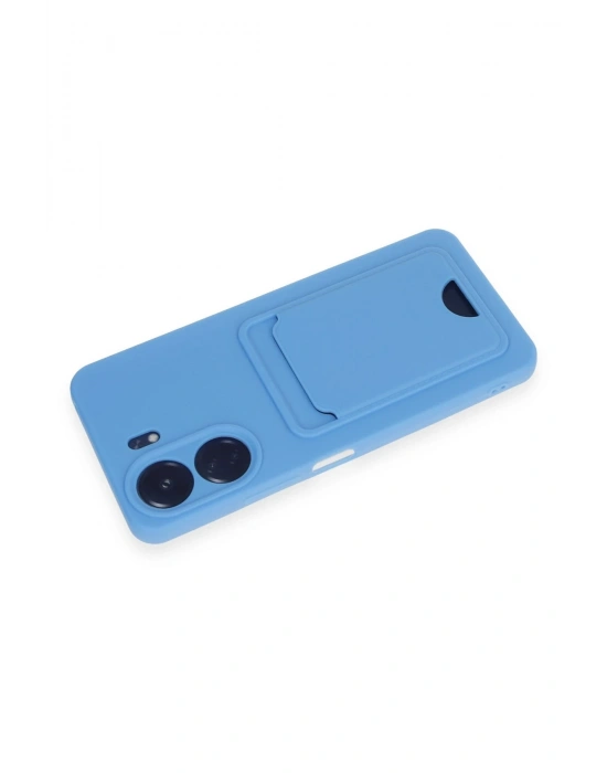 Newface Xiaomi Redmi 13C Kılıf Kelvin Kartvizitli Silikon - Mavi