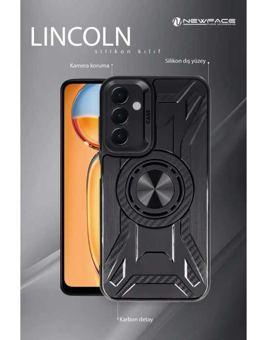 Newface Xiaomi Redmi 13C Kılıf Lincoln Silikon - Koyu Yeşil