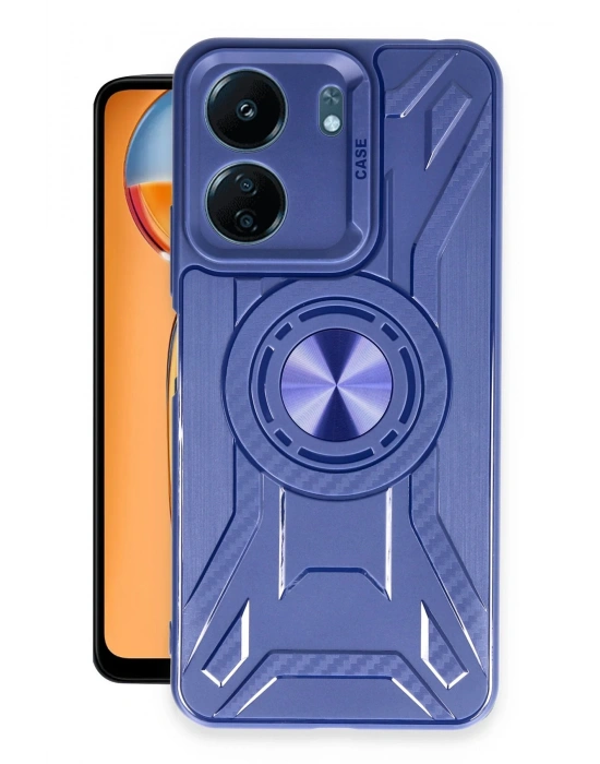 Newface Xiaomi Redmi 13C Kılıf Lincoln Silikon - Lacivert