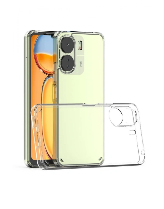 Newface Xiaomi Redmi 13C Kılıf Lüx Şeffaf Silikon