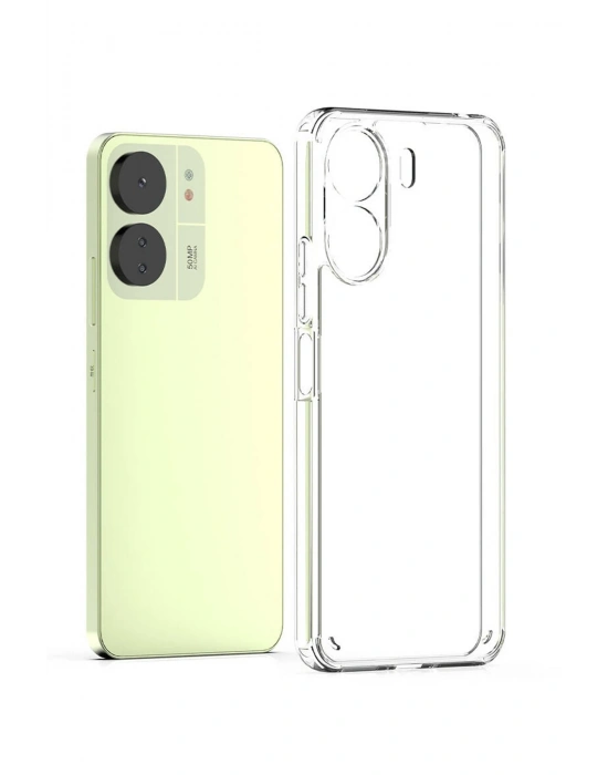 Newface Xiaomi Redmi 13C Kılıf Lüx Şeffaf Silikon