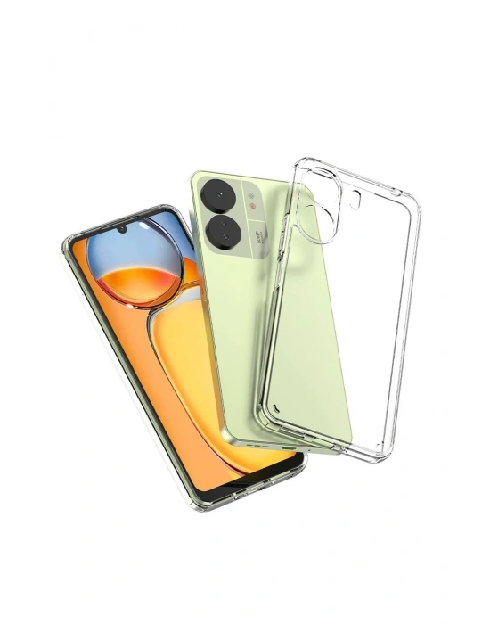 Newface Xiaomi Redmi 13C Kılıf Lüx Şeffaf Silikon