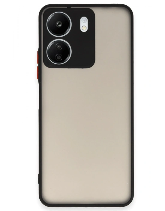 Newface Xiaomi Redmi 13C Kılıf Montreal Silikon Kapak - Siyah