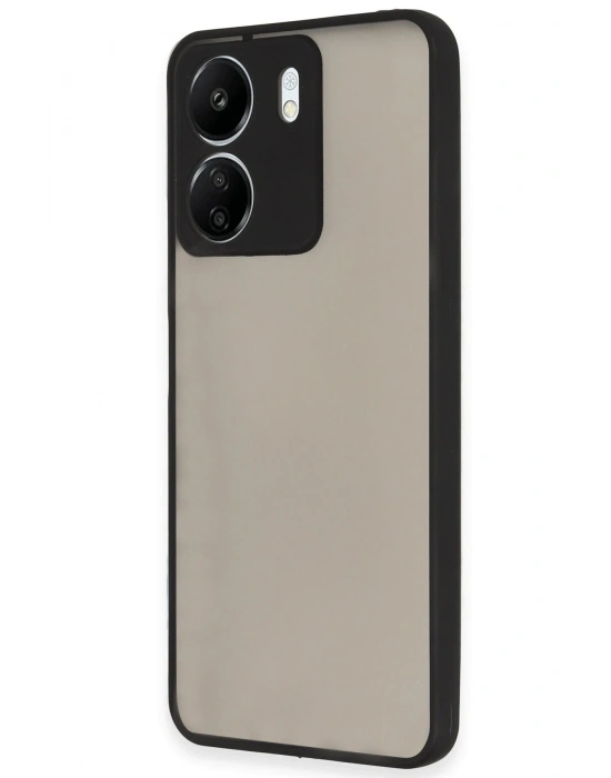 Newface Xiaomi Redmi 13C Kılıf Montreal Silikon Kapak - Siyah