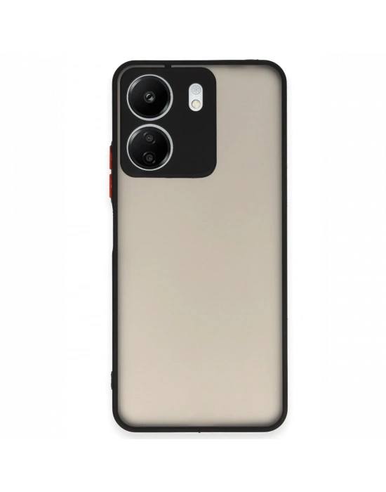 Newface Xiaomi Redmi 13C Kılıf Montreal Silikon Kapak - Siyah