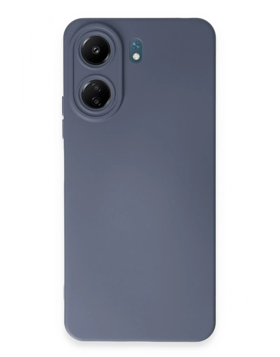 Newface Xiaomi Redmi 13C Kılıf Nano içi Kadife Silikon - Gri