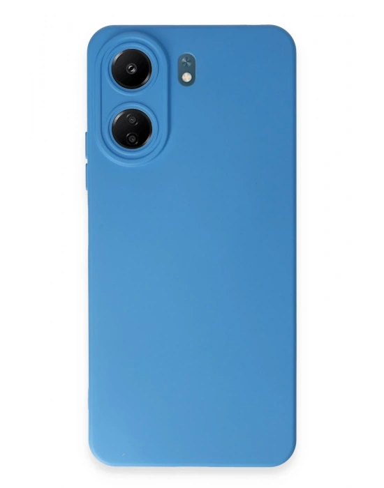 Newface Xiaomi Redmi 13C Kılıf Nano içi Kadife Silikon - Mavi