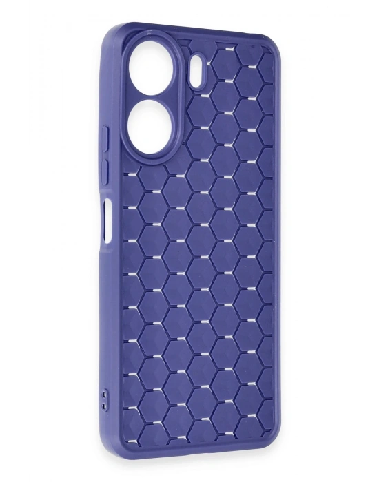 Newface Xiaomi Redmi 13C Kılıf Petek Silikon Kapak - Lacivert