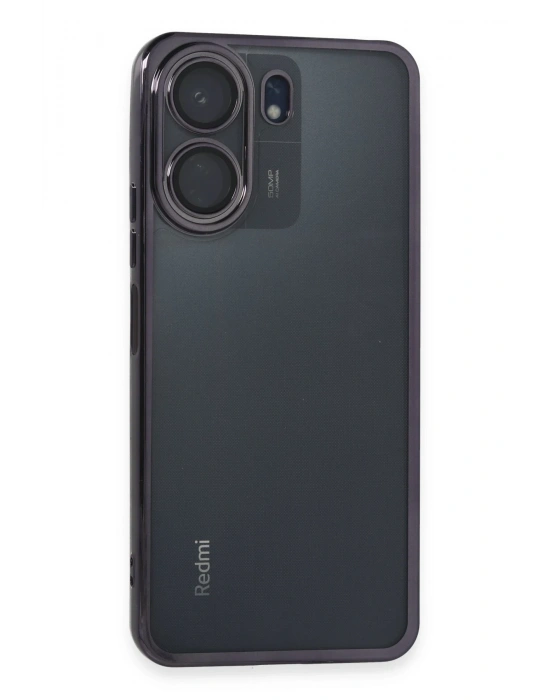 Newface Xiaomi Redmi 13C Kılıf Razer Lensli Silikon - Mor