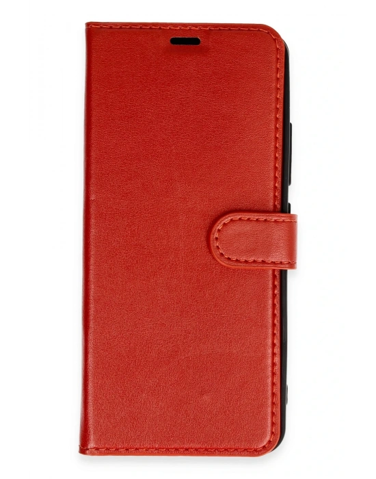 Newface Xiaomi Redmi 13C Kılıf Trend S Plus Kapaklı Kılıf - Kırmızı