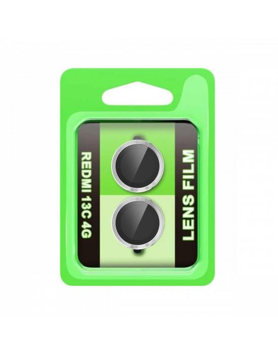 Newface Xiaomi Redmi 13C Raze Metal Kamera Lens - Gümüş