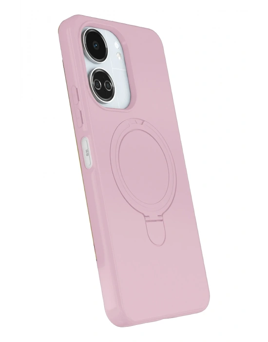 Newface Xiaomi Redmi 13C Regal Magsafe Standlı Kapak - Açık Pembe