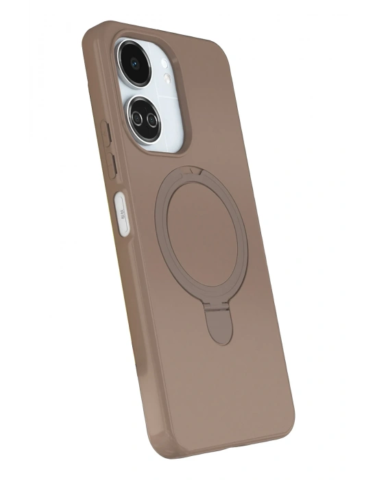 Newface Xiaomi Redmi 13C Regal Magsafe Standlı Kapak - Çöl Titanyum