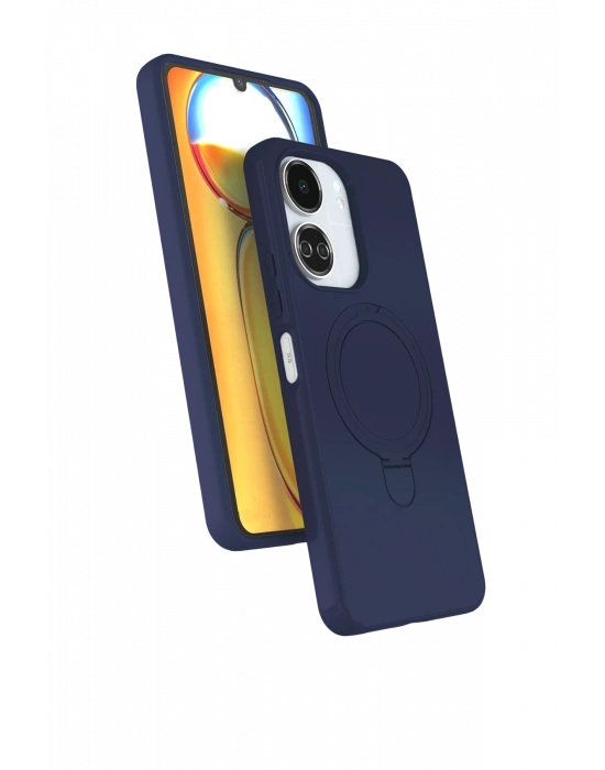 Newface Xiaomi Redmi 13C Regal Magsafe Standlı Kapak - Lacivert