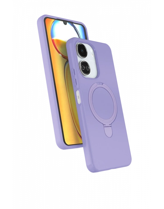Newface Xiaomi Redmi 13C Regal Magsafe Standlı Kapak - Lila