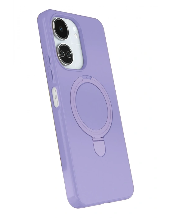 Newface Xiaomi Redmi 13C Regal Magsafe Standlı Kapak - Lila