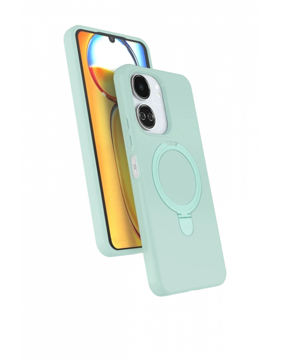 Newface Xiaomi Redmi 13C Regal Magsafe Standlı Kapak - Su Yeşili