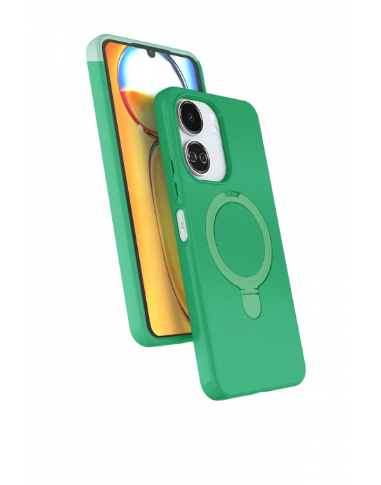 Newface Xiaomi Redmi 13C Regal Magsafe Standlı Kapak - Yeşil